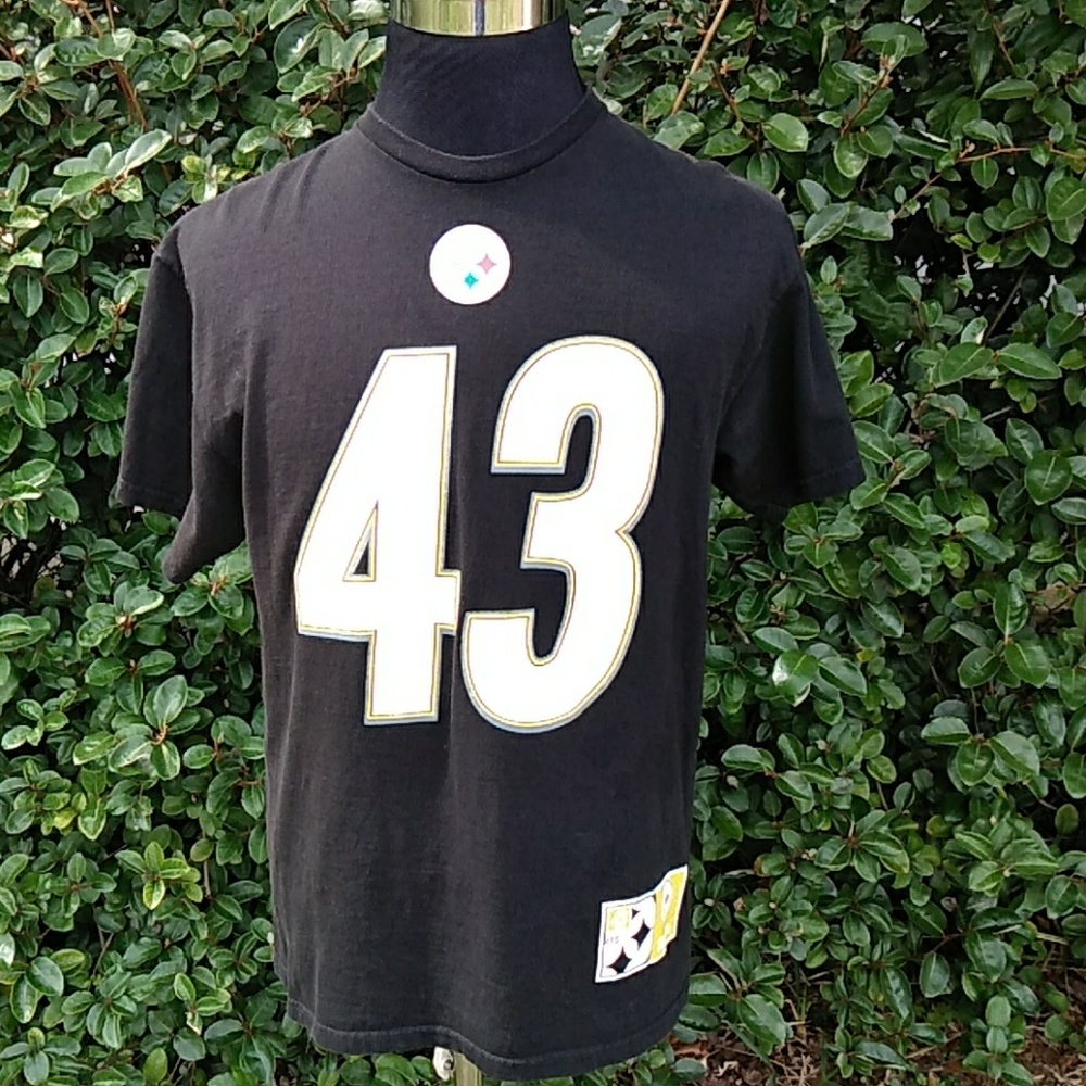 NFL Steelers football tee Polamalu short sleeve